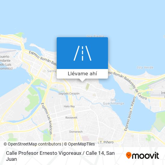Mapa de Calle Profesor Ernesto Vigoreaux / Calle 14