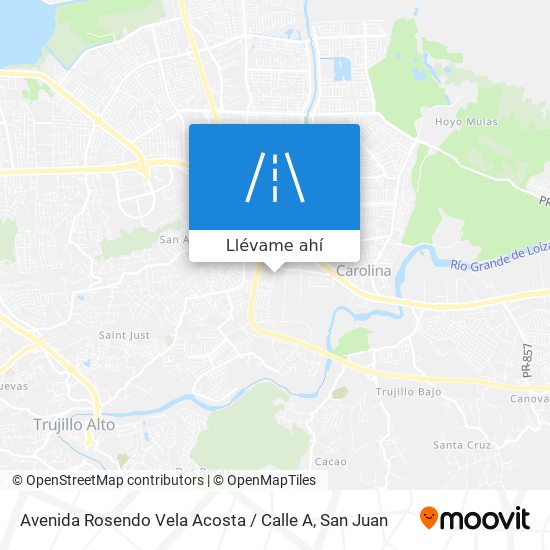 Mapa de Avenida Rosendo Vela Acosta / Calle A
