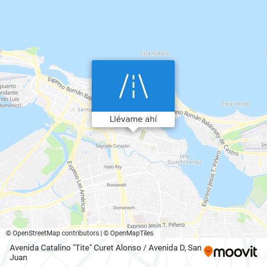 Mapa de Avenida Catalino "Tite" Curet Alonso / Avenida D