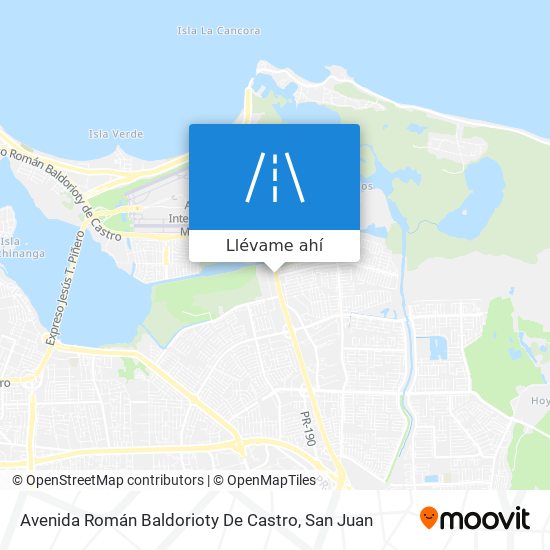 Mapa de Avenida Román Baldorioty De Castro