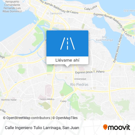 Mapa de Calle Ingeniero Tulio Larrínaga