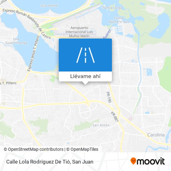 Mapa de Calle Lola Rodríguez De Tió