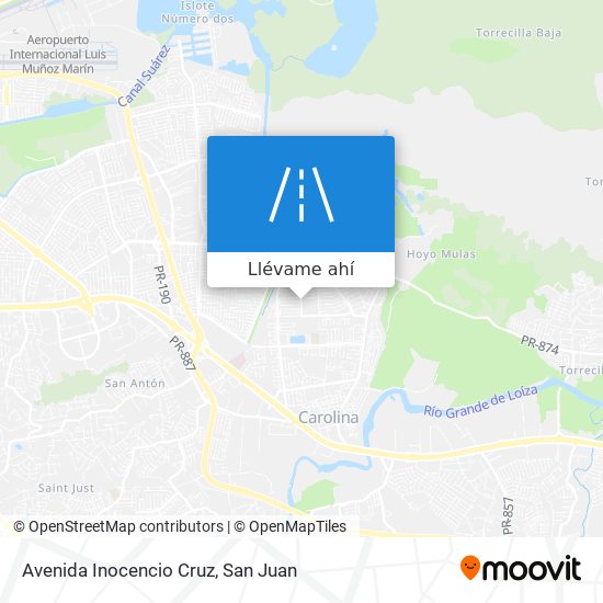 Mapa de Avenida Inocencio Cruz