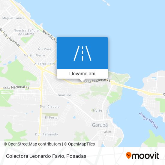 Mapa de Colectora Leonardo Favio