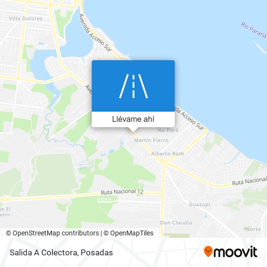 Mapa de Salida A Colectora
