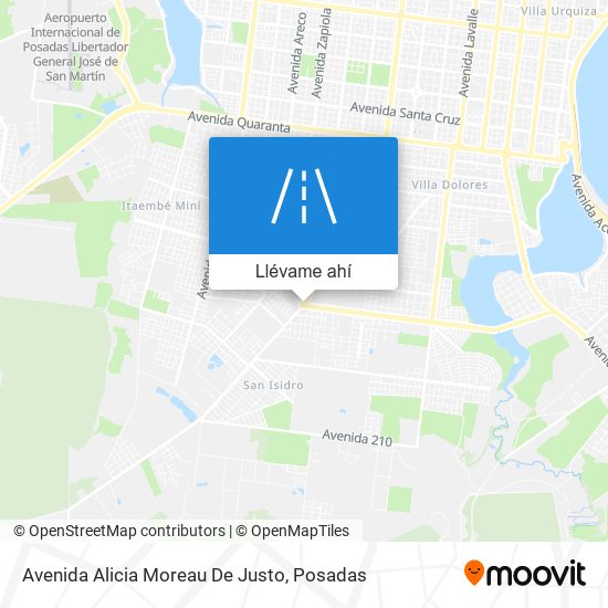 Mapa de Avenida Alicia Moreau De Justo
