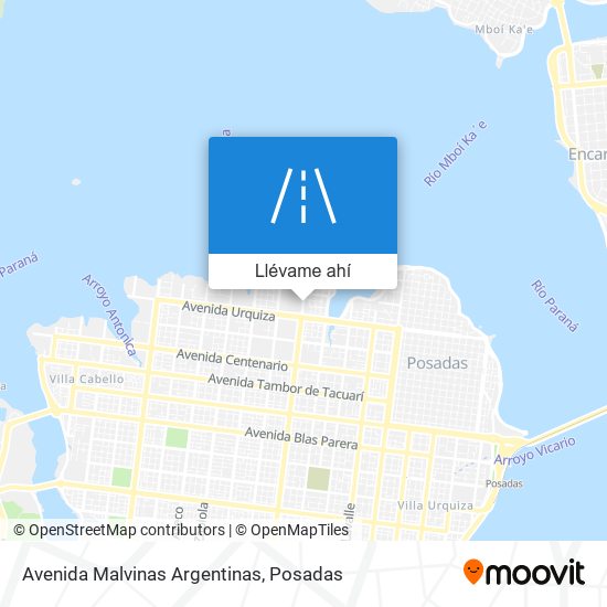 Mapa de Avenida Malvinas Argentinas