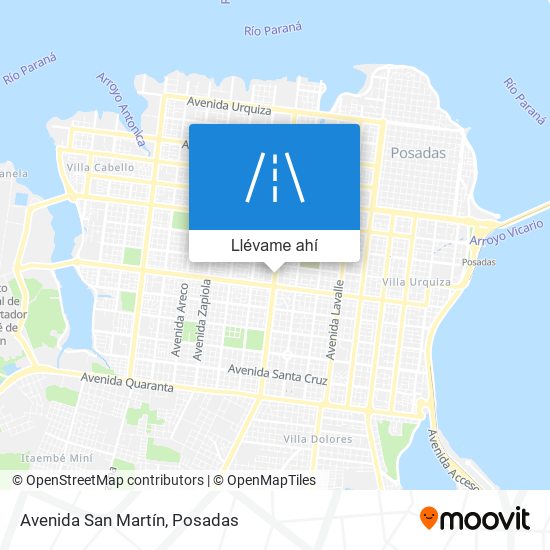 Mapa de Avenida San Martín