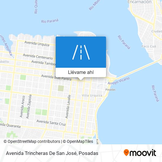 Mapa de Avenida Trincheras De San José