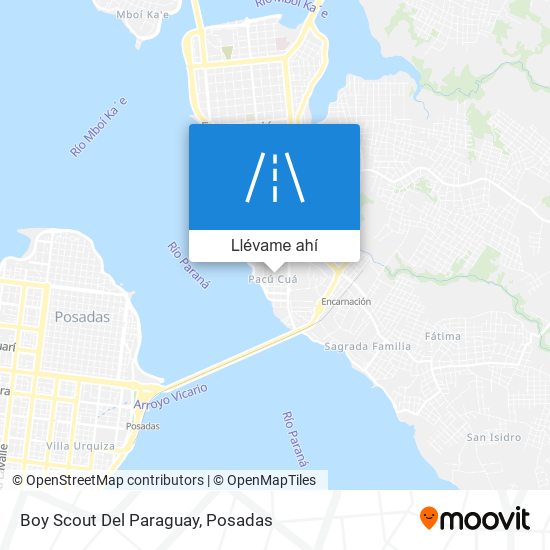 Mapa de Boy Scout Del Paraguay