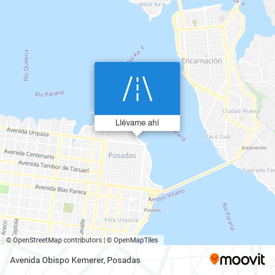 Mapa de Avenida Obispo Kemerer