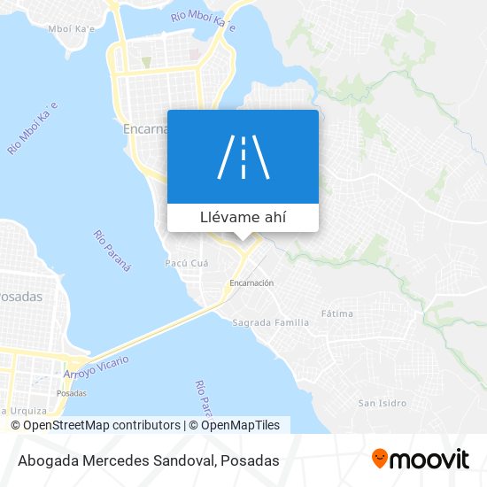 Mapa de Abogada Mercedes Sandoval