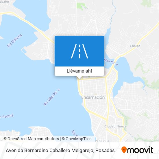 Mapa de Avenida Bernardino Caballero Melgarejo