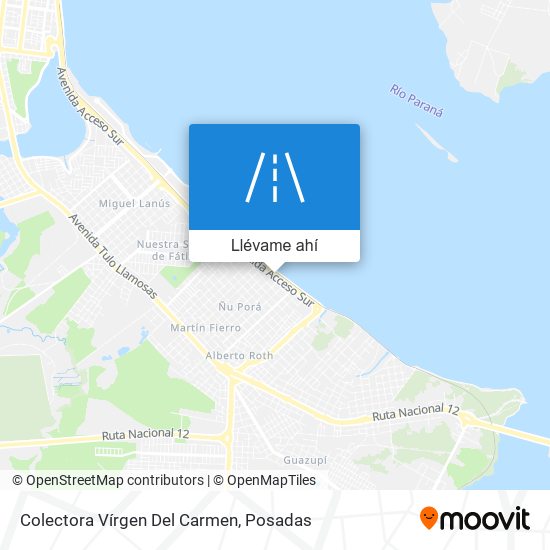 Mapa de Colectora Vírgen Del Carmen