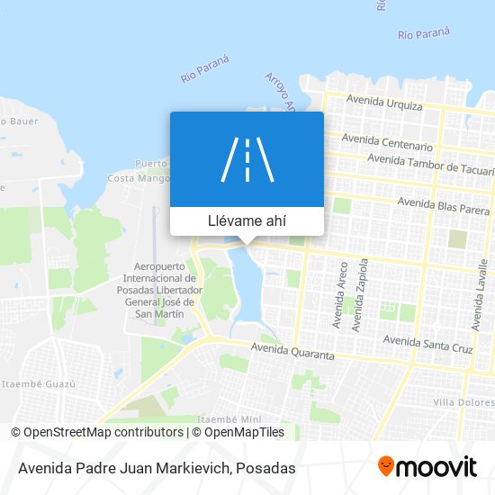 Mapa de Avenida Padre Juan Markievich