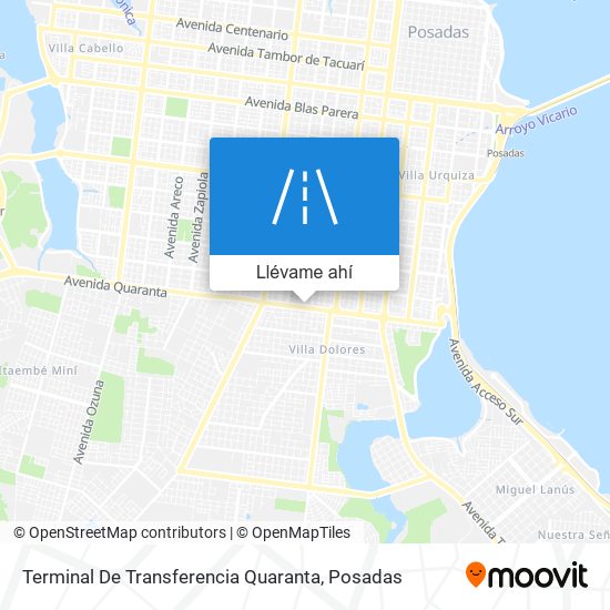 Mapa de Terminal De Transferencia Quaranta