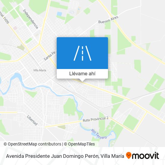 Mapa de Avenida Presidente Juan Domingo Perón