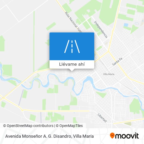 Mapa de Avenida Monseñor A. G. Disandro