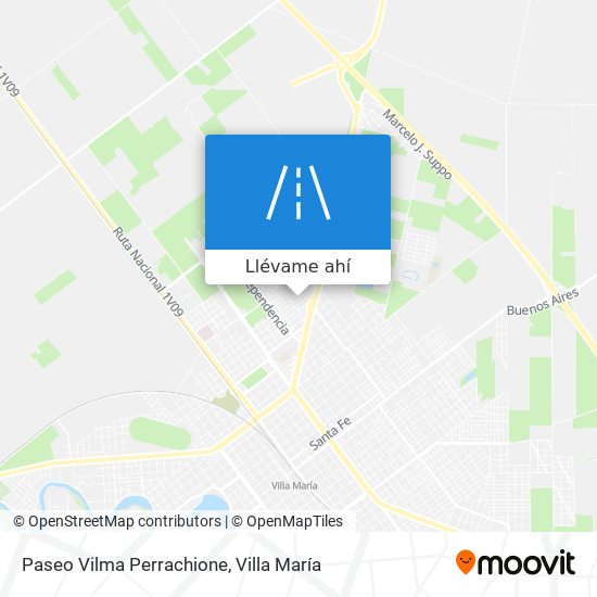 Mapa de Paseo Vilma Perrachione