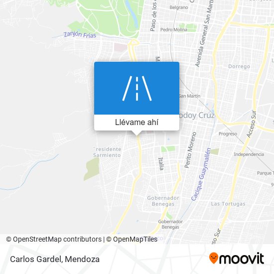 Mapa de Carlos Gardel