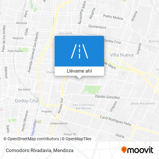 Mapa de Comodoro Rivadavia