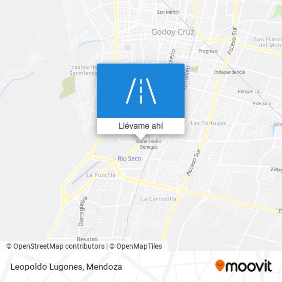 Mapa de Leopoldo Lugones