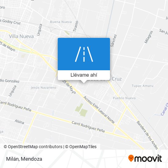 Mapa de Milán