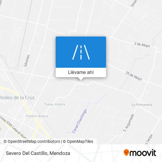 Mapa de Severo Del Castillo