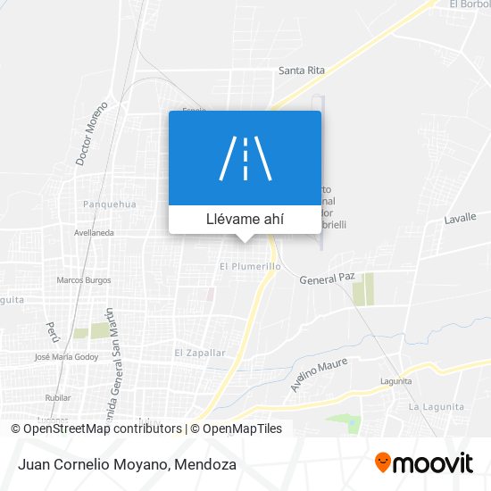 Mapa de Juan Cornelio Moyano
