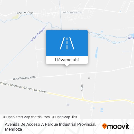 Mapa de Avenida De Acceso A Parque Industrial Provincial