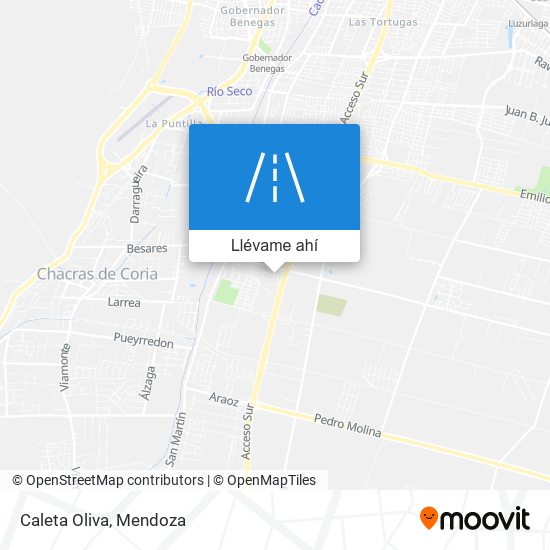 Mapa de Caleta Oliva