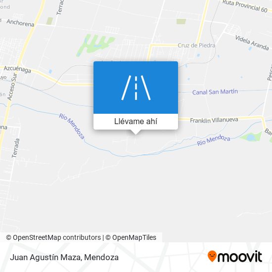 Mapa de Juan Agustín Maza