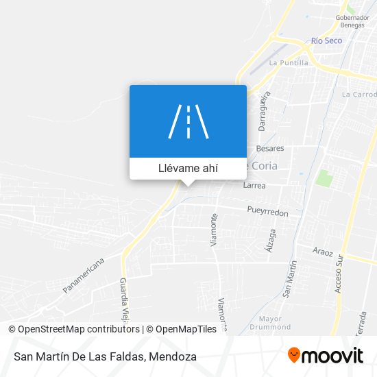 Mapa de San Martín De Las Faldas