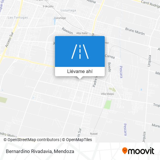 Mapa de Bernardino Rivadavia