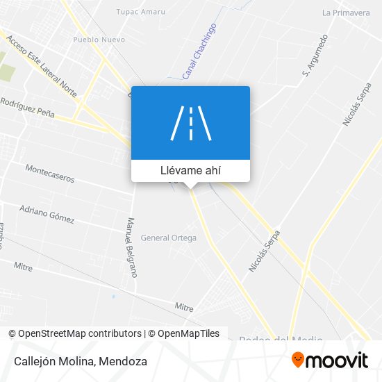 Mapa de Callejón Molina