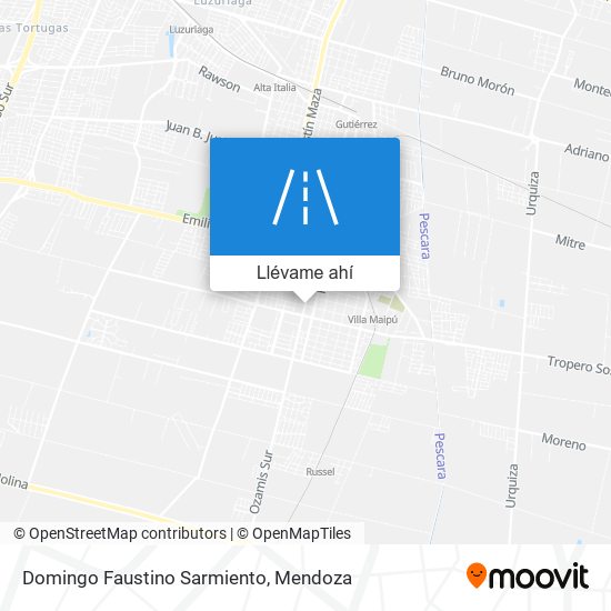 Mapa de Domingo Faustino Sarmiento