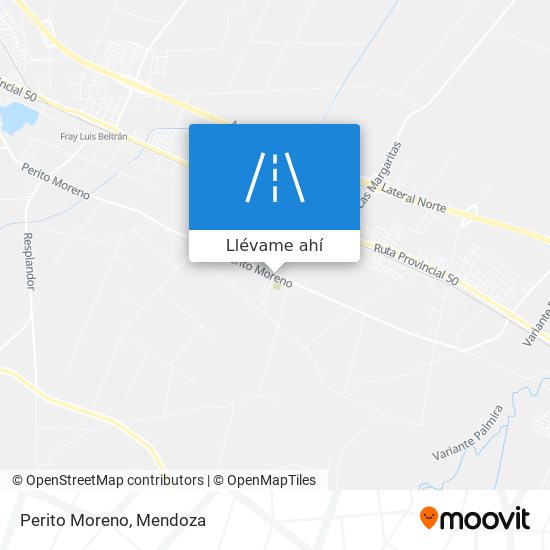 Mapa de Perito Moreno