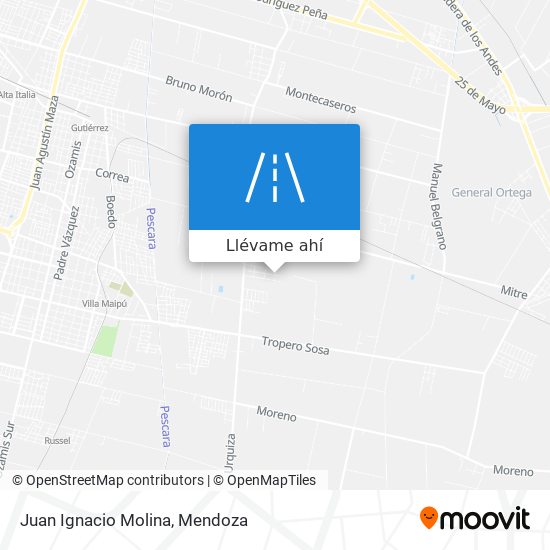Mapa de Juan Ignacio Molina