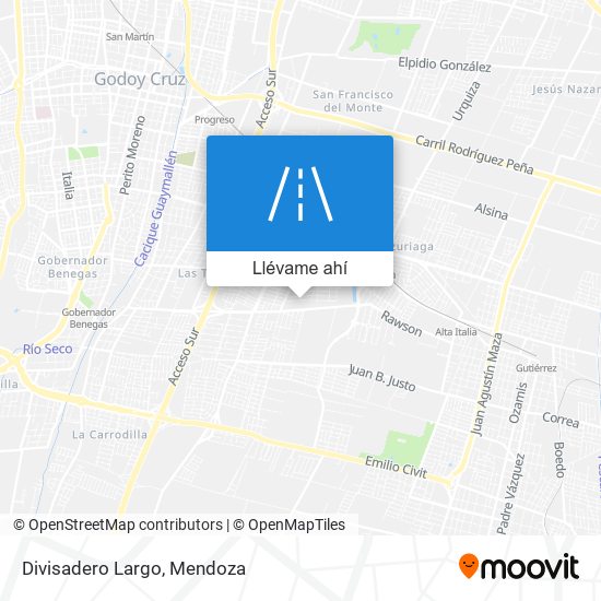 Mapa de Divisadero Largo