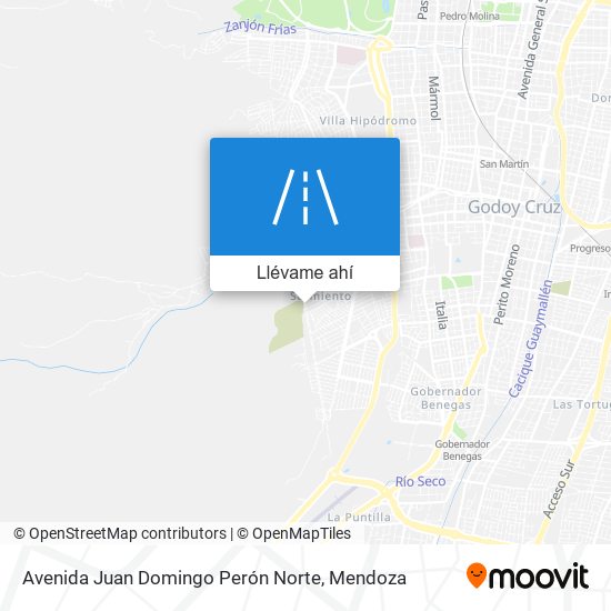 Mapa de Avenida Juan Domingo Perón Norte