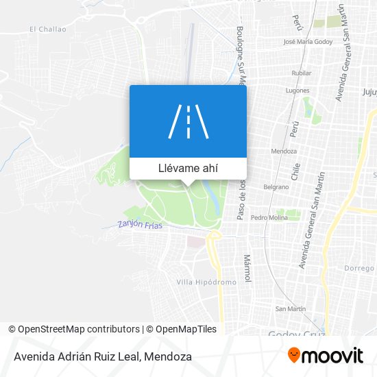 Mapa de Avenida Adrián Ruiz Leal