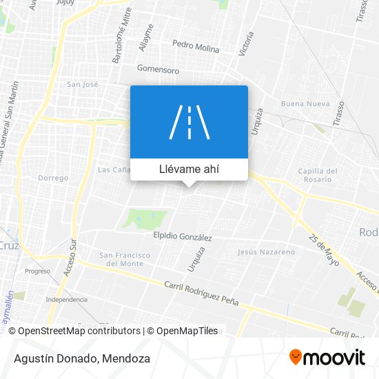 Mapa de Agustín Donado