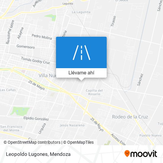 Mapa de Leopoldo Lugones