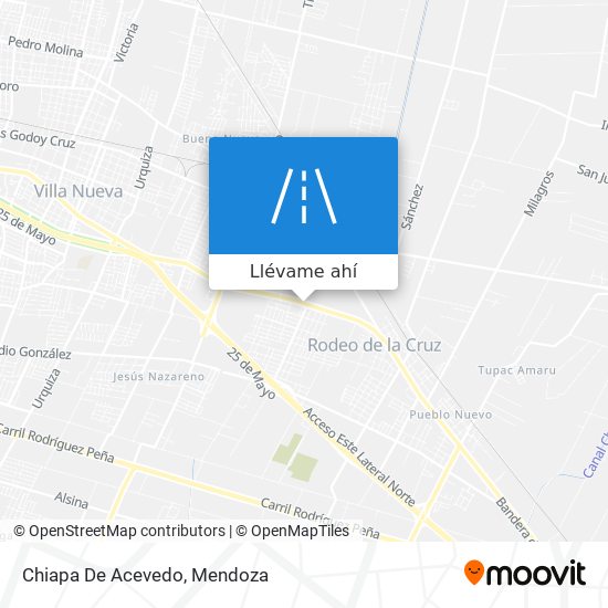 Mapa de Chiapa De Acevedo
