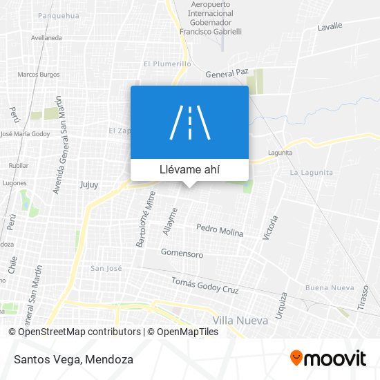 Mapa de Santos Vega