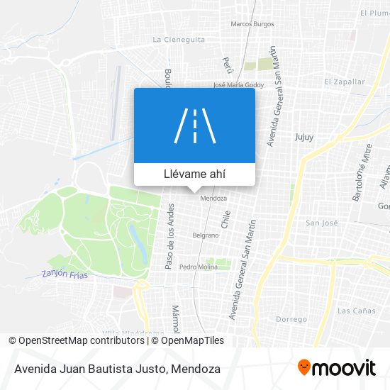 Mapa de Avenida Juan Bautista Justo