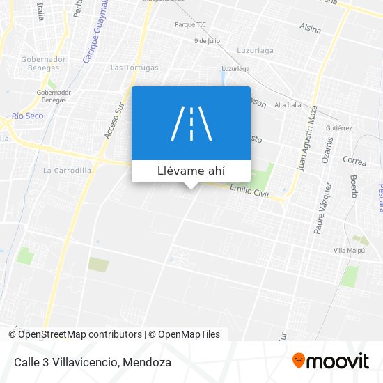 Mapa de Calle 3 Villavicencio
