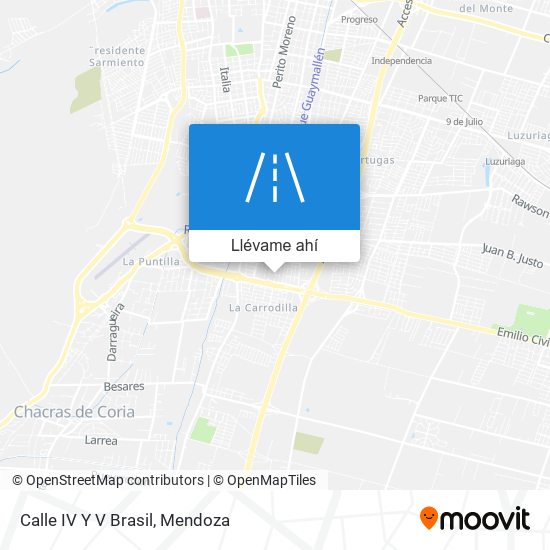 Mapa de Calle IV Y V Brasil