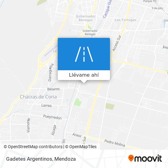 Mapa de Gadetes Argentinos