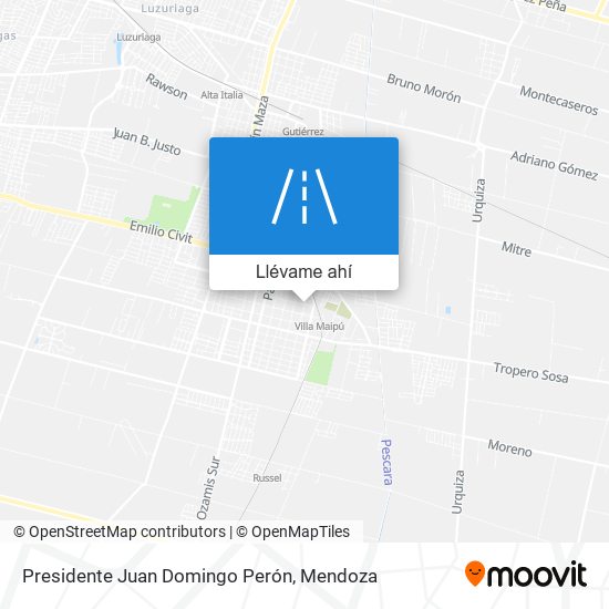 Mapa de Presidente Juan Domingo Perón